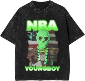 Youngboys Merch Shirt 2025 Music Tourt Shirts Loose Novelty Retro Tee Black For Women Men - Image 4