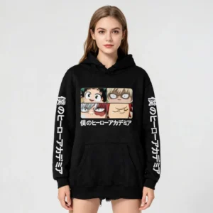 Anime Merch Hoodie MHA Friends Print  Sweatshirt Pullover Dekus Cosplay Hoodies for Women Men - Image 2