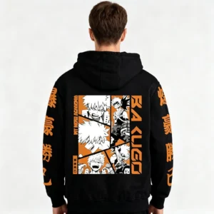 Bakugous Merch Print Hoodie Katsukis Cosplay Clothes Fashion Anime Sweatshirt Pullover Women Men - Image 3