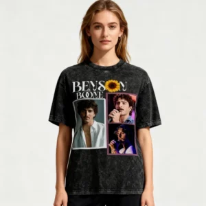 Bensons Shirt 2025 Americans Hearts World Tour Boones Merch Tshirt Washed  Vintage Tee Women Men - Image 2