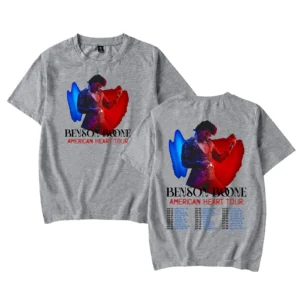 Bensons Shirt American Tour 2025 Heart Boones Merch Tshirt Funny Short Sleeve Retro Tees Women Men - Image 5
