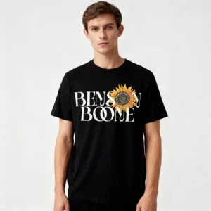 Bensons Singer Merch Shirt Boones Merch Tshirt Novelty Short Sleeve Casual Soft Round Neckline Women Men - Image 2