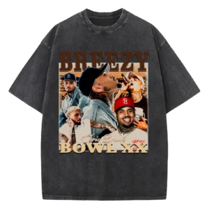 Chris Rapper Shirt 2025 Brown Music Breezys Tour Tshirt Vintage Washed Bowls Novelty Tee For Women Men