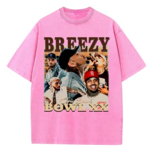 Chris Rapper Shirt 2025 Brown Music Breezys Tour Tshirt Vintage Washed Bowls Novelty Tee For Women Men - Image 8