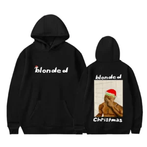 Christmas Hoodie Rapper Frank Blonds Hoodies Novelty Ocean Merch Album Music For Women Men Pullover Sweatshirts