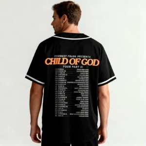 Forrest C of God Tour Part II Frank Baseball Shirt Summer Tshirt Fashion Short Sleeve Jersey Women Men - Image 3
