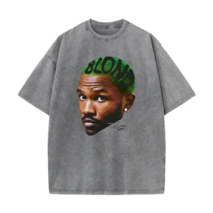 Franks Shirt Cotton Print Rapper Oceans Blonds Merch Tshirt Casual Vintagen Washed Tee For Women Men - Image 7