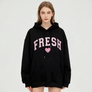 Fresh Love Hoodie Sturniolo Lightweight Hoodie Women Men Printin Letterg Top Pink Letter - Image 2