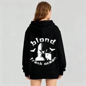 Halloween Frank Rapper Hoodie Blond Ocean Merch Hoodies Skeleton Hand Print Hip Hop Casual Pullover For Women Men - Image 3