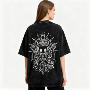 Hollows Shirt Retro Cotton Knights Merch Game Tshirt Printed Short Sleeved For Women Men - Image 3