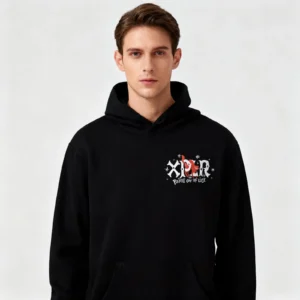 Hoodie Xplrs Print Hooded Fashion Sweatshirt Trendy Pullover for Men Women - Image 2