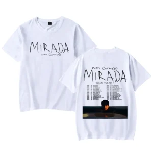 Ivans Print Merch Cornejo Shirts Mirada Tour 2025 Fashion Crewneck Short Sleeve For Women Men - Image 6