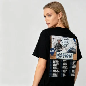 Maadoxs Shirt Singer Print Batsons Merch Tshirt 2025 I Need A Truck Tour Short Sleeve Tees For Women Men - Image 3