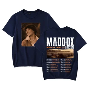Maddox Road to Indio Tour Batson 2025 Merch Shirt Fashion Short Sleeve Print Tee For Women Men - Image 4