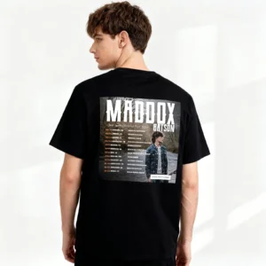 Maddox Singer Merch Tshirt Batson Crewneck Short Sleeve Tour Shirt Casual Stylish Hip Hop For Women Men - Image 3