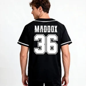 Maddoxs 36 Logo Shirt Batsons Merch Baseball Jacket Tshirt Fashio Print Short Sleeve For Women Men - Image 3