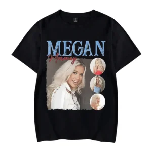 Megans Singer Print Merch Shirt Moroneys Fashion Tshirts Crew Neck Tee Clothing For Women Men Black - Image 6