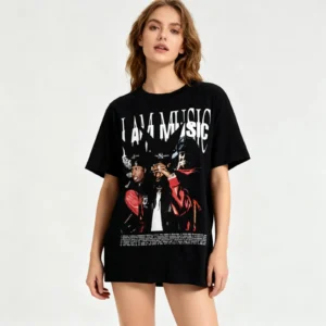 Playboi Rapper Merch Carti Shirt I Am Music Album Tshirt Fashion Graphic Print for Women Men - Image 2