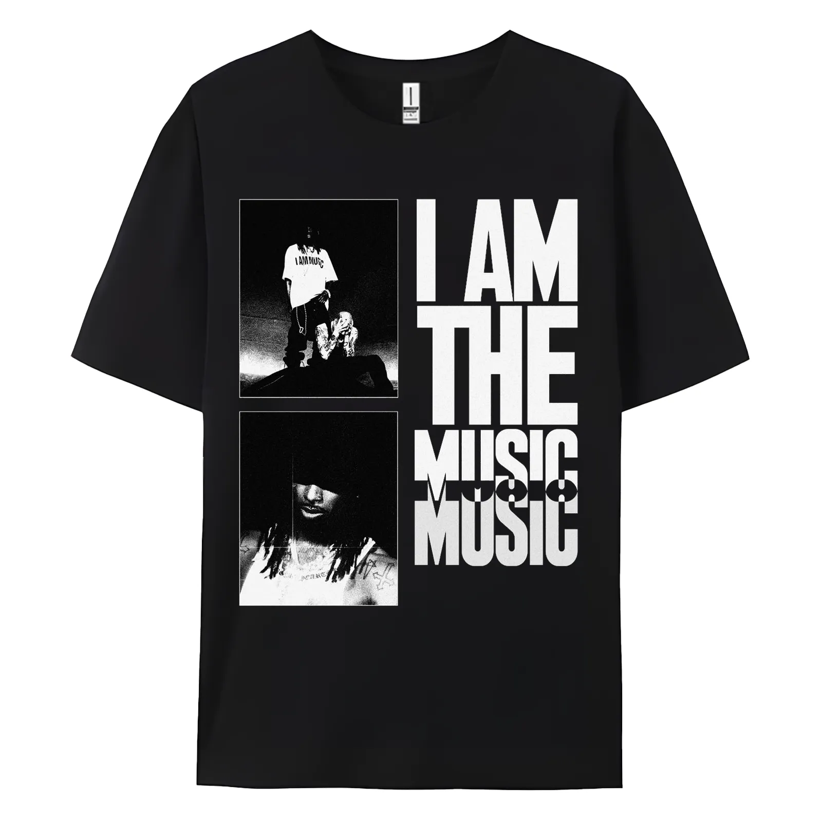 Playbois Shirt Rapper I Am Music Album cartis Merch Tshirt Summer Fashion Graphic Print for Women Men-Black Playbois Shirt Rapper I Am Music Album cartis Merch Tshirt Summer Fashion Graphic Print for Women Men - Image 1