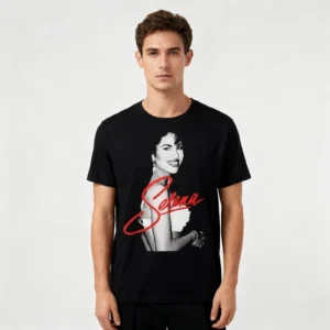 Selenas Shirt Fashion Print Quintanillas Tshirt Summer Short Sleeves For Women Men - Image 2