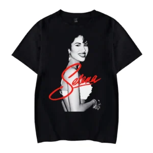 Selenas Shirt Fashion Print Quintanillas Tshirt Summer Short Sleeves For Women Men