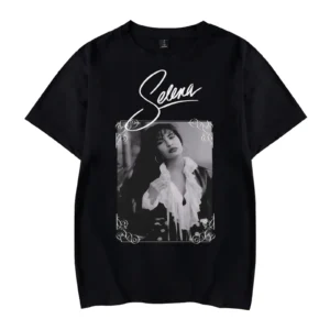 Selenas Shirt Fashion Print Quintanillas Tshirt Summer Short Sleeves For Women Men - Image 4
