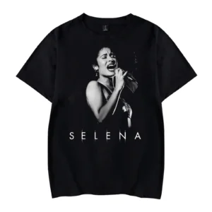 Selenas Shirt Fashion Print Quintanillas Tshirt Summer Short Sleeves For Women Men - Image 7