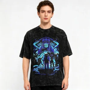 Solos Music Print Shirt Levelings Short Sleeved Vintage Washed Tshirt Casual Cool Tee For Women Men - Image 2