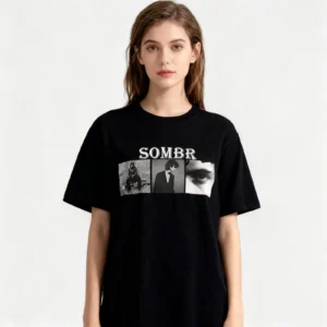 Sombrs Singer Merch Shirt Live 2025 Tour Tshirt Fashion Short Sleeve Fan Summer Clothing For Men Women - Image 2