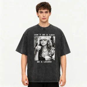 Stevies Shirt Don't Be a Lady Be a Legend Merch Tshirt Nicks Funny Retro Print Tee for Women Men - Image 2