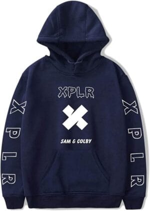 Sam and Col by Merch Hoodie Xplrs Fashion Print Hooded Sweatshirt Trendy Pullover for Men Women - Image 18