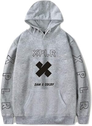 Sam and Col by Merch Hoodie Xplrs Fashion Print Hooded Sweatshirt Trendy Pullover for Men Women - Image 15