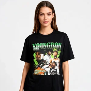 Youngboys Shirt 2025 Music Tour Tshirt Funnysuitable Cotton Tee Black For Women Men - Image 2