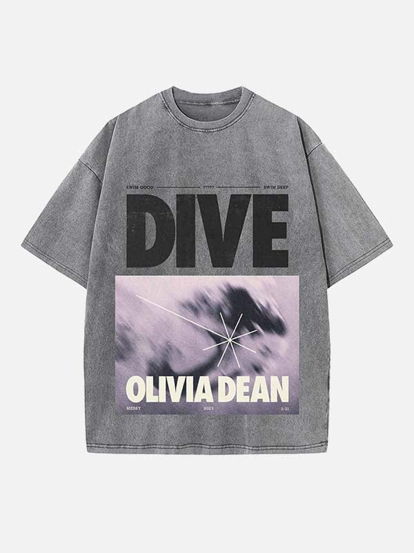1_0L4A1y_9ec67bd0-71f1-47f0-8808-d47587c14838 Olivia Dean Print Round Neck Unisex T-shirt - Image 1