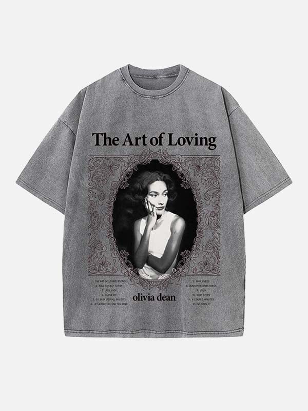 1_1zK5FT Olivia Dean Print Round Neck Unisex T-shirt - Image 1