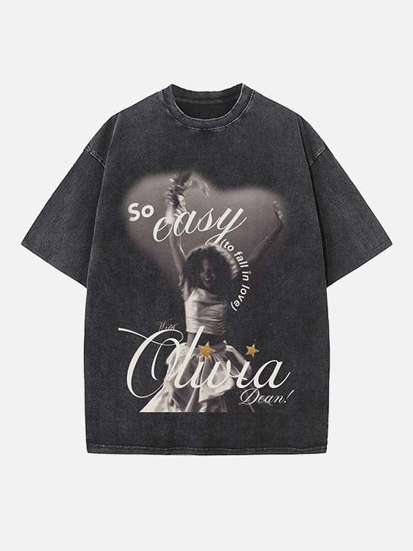 1_2En6q5_dea1d68a-be20-4c94-aacc-285c45050e67 Olivia Dean Print Round Neck Unisex T-shirt - Image 1