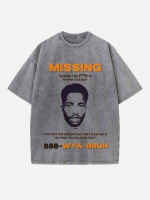 Frank Ocean Print Round Neck T-shirt - Image 2