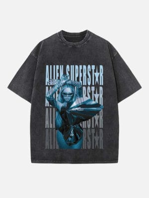 Beyoncé Print Round Neck T-shirt - Image 2