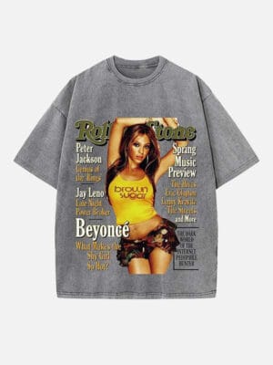 Beyoncé Print Round Neck T-shirt - Image 2