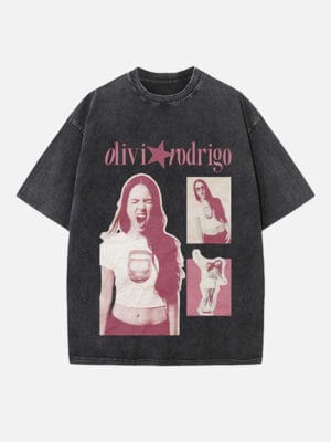 Olivia Rodrigo Print Round Neck Unisex T-shirt