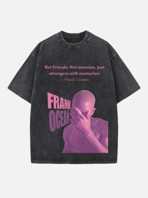 Frank Ocean Print Round Neck T-shirt - Image 2