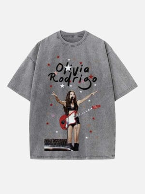 Olivia Rodrigo Print Round Neck Unisex T-shirt