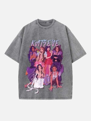 KATSEYE Print Round Neck T-shirt - Image 2