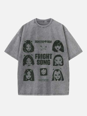 KATSEYE Print Round Neck T-shirt