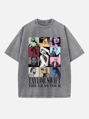 Taylor Swift Print Round Neck T-shirt - Image 2