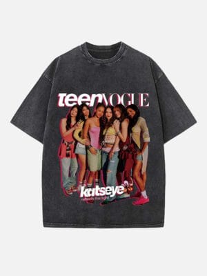 KATSEYE Print Round Neck T-shirt - Image 2