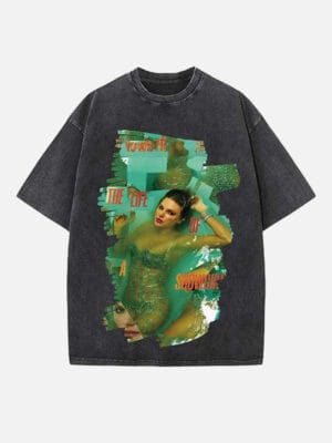 Taylor Swift Print Round Neck T-shirt - Image 5