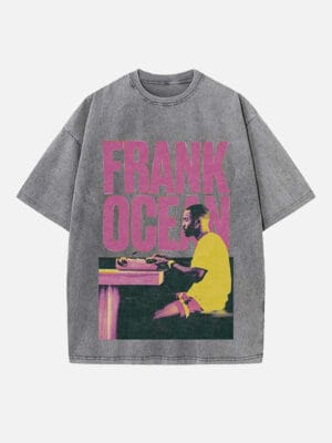 Frank Ocean Print Round Neck T-shirt - Image 2