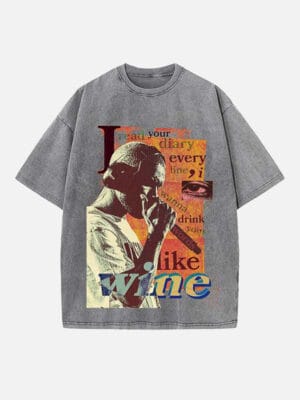 Frank Ocean Print Round Neck T-shirt - Image 2
