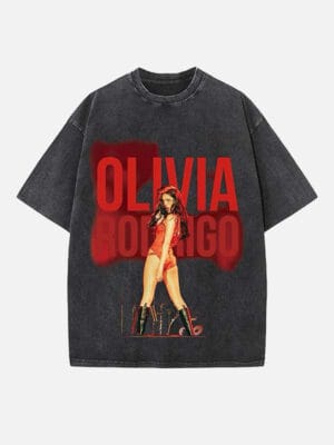 Olivia Rodrigo Print Round Neck Unisex T-shirt - Image 2